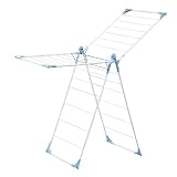 Minky X-Wing Indoor Drying Rack, 45-Feet Total Drying Space, White