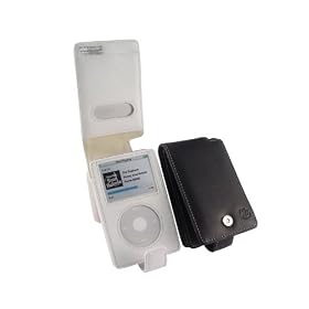 Proporta Protective Alu-Leather Case iPOD Video - Flip - Black (30/60/80GB)