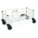 Rubbermaid Commercial 3553 Slim Jim Stainless Steel Dolly for Slim Jim Containers, 120 lb. Capacity, 9-1/2" Height x 9-3/8" Width x 20-3/8" Depth
