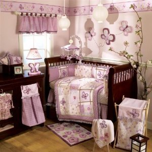 CoCaLo Sugar Plum 6 Piece Crib Bedding Set