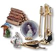 Reutter Porcelain Miniature Fireplace Decorations