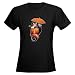 Vespa Scooter Penguin Retro Women's Dark T-Shirt by CafePress