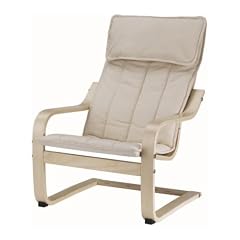 IKEA Kinder-Schwingsessel "Po�ng" Kindersessel Freischwinger - Kinderstuhl aus Birkenholz mit WASCHBAREM Bezug