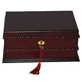 Wooden Jewelry Box with Edging - Walnut