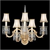 IMAGE OF Birmingham Five Light Wall Sconce Color: Roman Silver