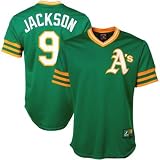 Reggie Jackson Oakland Athletics Majestic Green Throwback Replica Jersey