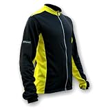 Cool Flo Long Sleeve High-Wicking Cycling Jersey Black/Yellow