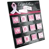 Pink Ribbon Brest Cancer Ribbon Pill Box