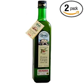 Unio Siurana Extra Virgin Olive Oil, 25.36-Ounce Bottle (Pack of 2)