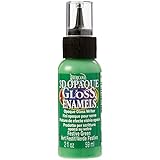 DecoArt Americana 3D Gloss Enamel Opaque Writers Paint, 2-Ounce, Festive Green