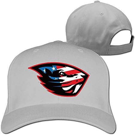 Oregon State Beavers US Flag Sport Snapback Peaked Hats Ash Unisex