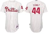 Roy Oswalt Jerseys: Philadelphia Phillies #44 White(red Strip) Authentic Cool Base Jersey (L/50)