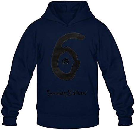 ZhMao Men's Drake Summer Sixteen Hoodied Sweatshirt Size M Royal Blue