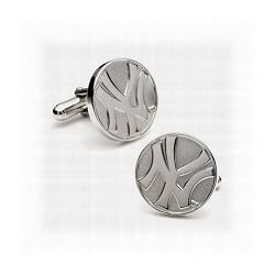 New York Yankees Cufflinks - Sterling Silver Edition