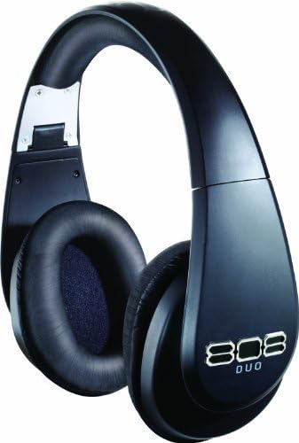 808 DUO Wireless and Wired Precision-Tuned Over-Ear Headphones - Matte Black by 808 Audio