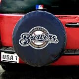 Milwaukee Brewers Black Tire Cover