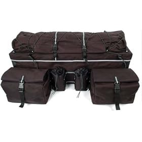 ROCKY MOUNTAIN REAR RACK ALL TERRAIN VEHICLE (ATV) CARGO BAG - BLACK