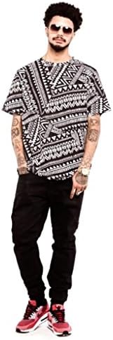 Illustrated People Men's Tribal Calssic T-shirt S White