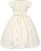 Little Girls Short Sleeve Cotton Floral Lace Flowers Girls Dresses