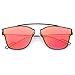zeroUV - Modern Flash Mirror Lens Ultra Thin Open Metal Minimal Pantos Aviator Sunglasses 59mm