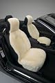 Genuine Australian Sheepskin Sideless Seat Cover - Albino Aka Champagne