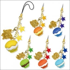 Takara Tomy Pokemon Pafure Macaroon Mascot Figure Strap ~1.5" - Meowstic