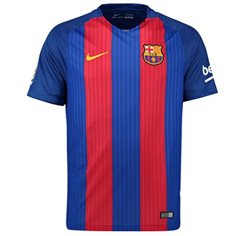 Nike Kids Barcelona 2016/2017 Home Soccer Jersey (Blue, Red)