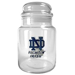 Notre Dame Fighting Irish NCAA 31oz Glass Candy Jar - Primary Logo by Great American Products