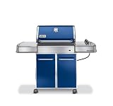 Weber 3748001 Genesis E-310 Propane Gas Grill, Dark Blue