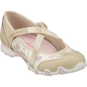 Skechers Girls' Bikers Prancy Mary Janes