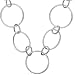 Sterling Silver 18in Curved Large Link Necklace