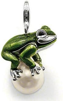 Best Punk jewerly Green Frog pendant necklace 2014 silver pendant enamelled charm pendant trendy jewelry