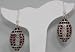 Atlanta Falcons Black & Red Rhinestone Football Earrings 1 1/2 inches long & 1 inch wide - Celebrate Atlanta Falcons Football with Black & Red Rhinestone Football Jewelry!!!