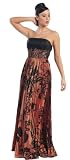 Strapless Printed Elegant Prom Dress Long Gown #671 (8, Orange) 41wYb7qnzPL. SL160 Strapless Printed Elegant Prom Dress Long Gown #671 (8, Orange)