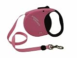 Power Walker Retractable Dog Leash, Pink, 12' Xtra-Small