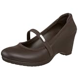 crocs Women's Casey Wedge,Espresso/Espresso,5 M US