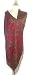 Elegant Red & Green Reversible Paisley Silk Pashmina Shawl Wrap