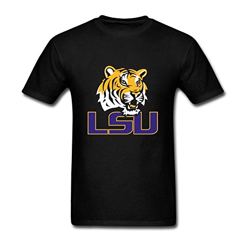 MINNRI Men's LSU LOGO T-shirt Black S