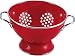 Kitchen & Housewares : Calypso Basics 1.5 Quart Enamel On Steel Colander, Red