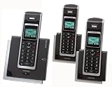 Swissvoice Eurit 748 Trio - schnurloses Telefon mit 2 zusätzlichen angemeldeten Mobilteilen - Full Eco strahlungsarm - für ISDN Anschluss und Router mit S0 Schnittstelle