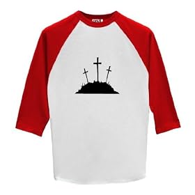 Three Crosses - Raglan 3 4 Sleeve T-Shirt