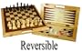16" Wood 3-in-1 Chess, Checkers, & Backgammon Game Set