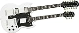 Epiphone Limited Edition G-1275 Double Neck Custom Electric Guitar, Alpine White