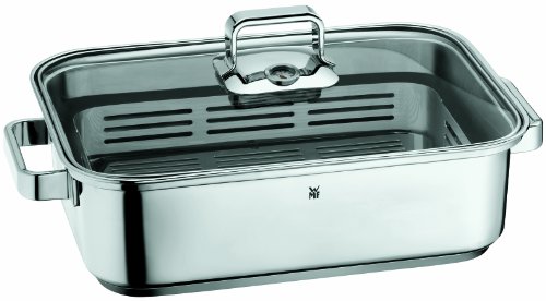 WMF Vitalis Stainless Steel Large Stovetop Steamer System, 16-Inches by 11-Inches