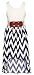Wonder Girl Big Girls' Chevron Chiffon Floral Lace Belt High Low Dress