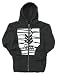 Vox Shattered Slim Fit Men's Hooded Zip Sweatshirt - Black