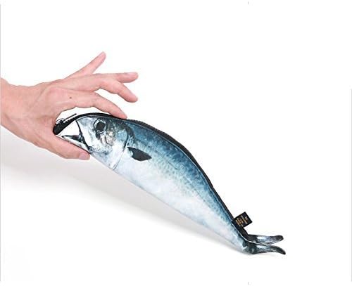 Mackerel Fish Zipper Pouch Weird Pen Pencil Case