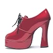 5.5 Inch Womens Sexy Chunky Heel Shoes Mid Platform Lace Up Oxford