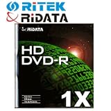 Ritek Ridata HD 1X 15GB High Definition DVD-R Media 1 Pack in Jewel Case