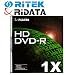 Ritek Ridata HD 1X 15GB High Definition DVD-R Media 1 Pack in Jewel Case